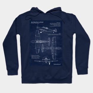 Boulton Paul Defiant Blueprint Hoodie